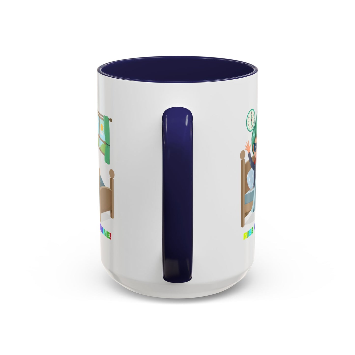 Accent Coffee Mug - Super kiddo teaches us to wake up early
