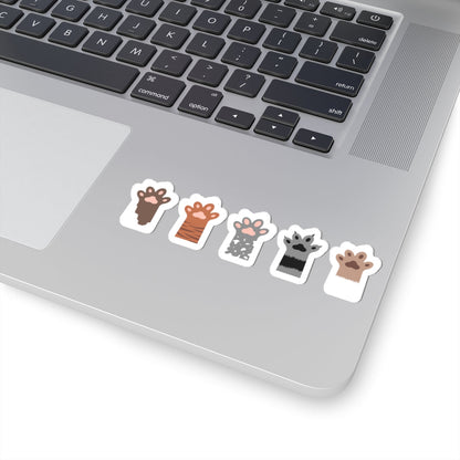 Kiss-Cut Vinyl Decals - Group of paw Printify