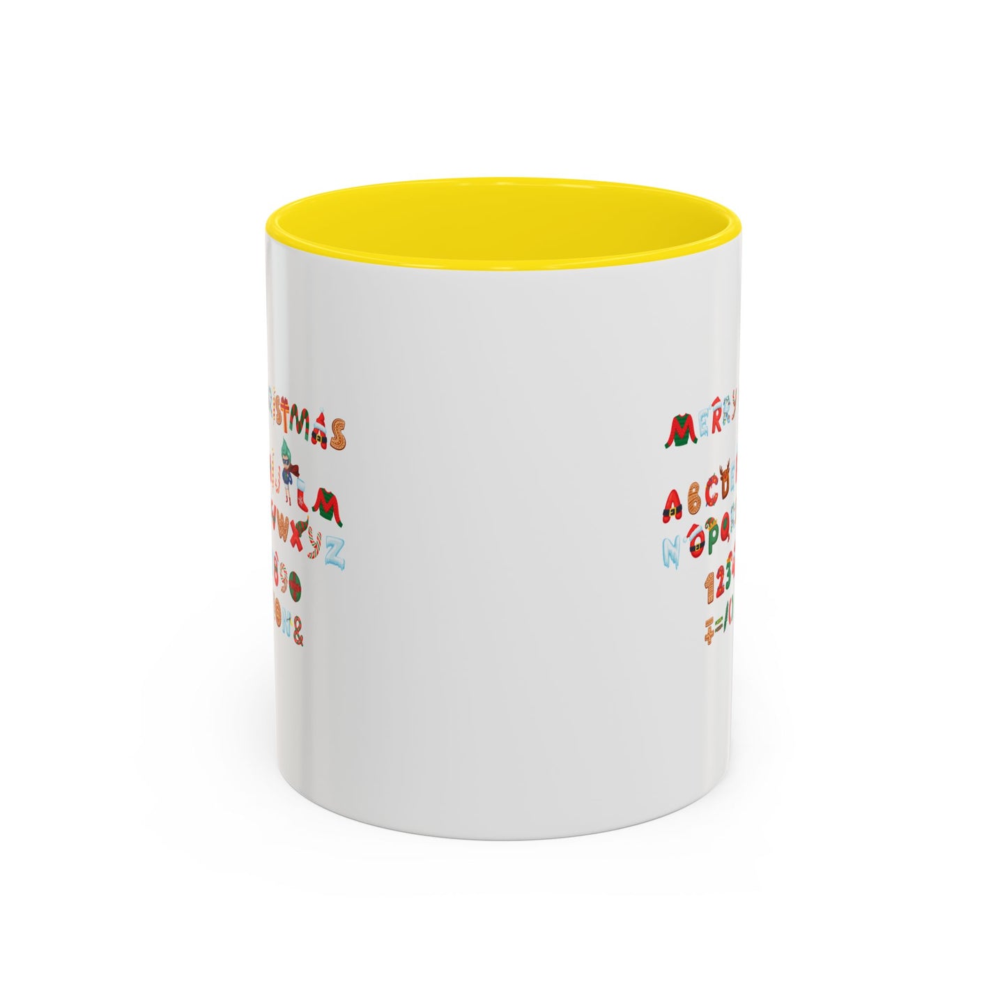 Accent Coffee Mug - Christmas alphabet