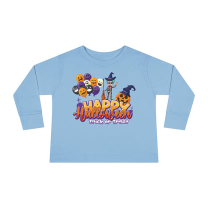 Toddler Long Sleeve Tee - Happy halloween trick or treat - [[{"value":"Wonderwear Kid"}]]