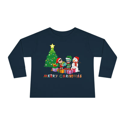 Toddler Long Sleeve Tee - Super kiddo preparing gifts - [[{"value":"Wonderwear Kid"}]]