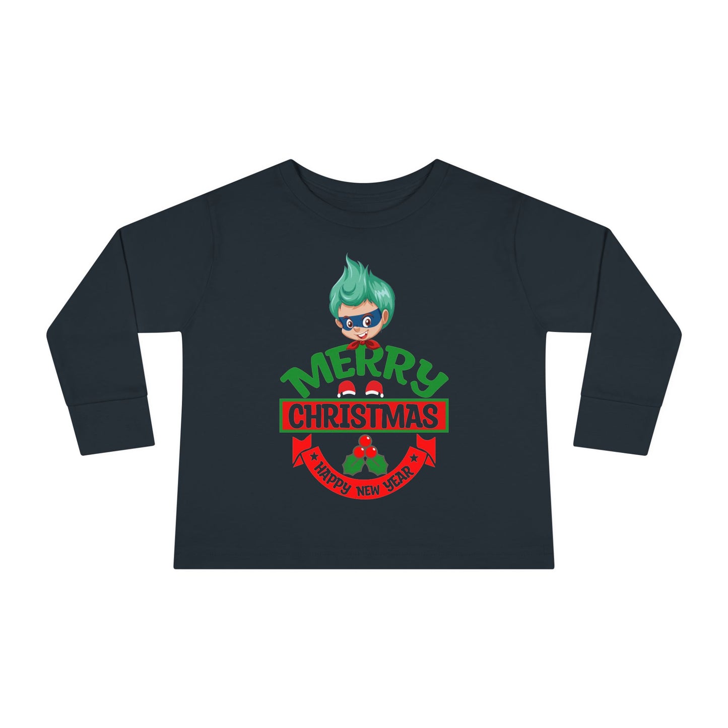 Toddler Long Sleeve Tee - Merry chridtmas from super kiddo - [[{"value":"Wonderwear Kid"}]]