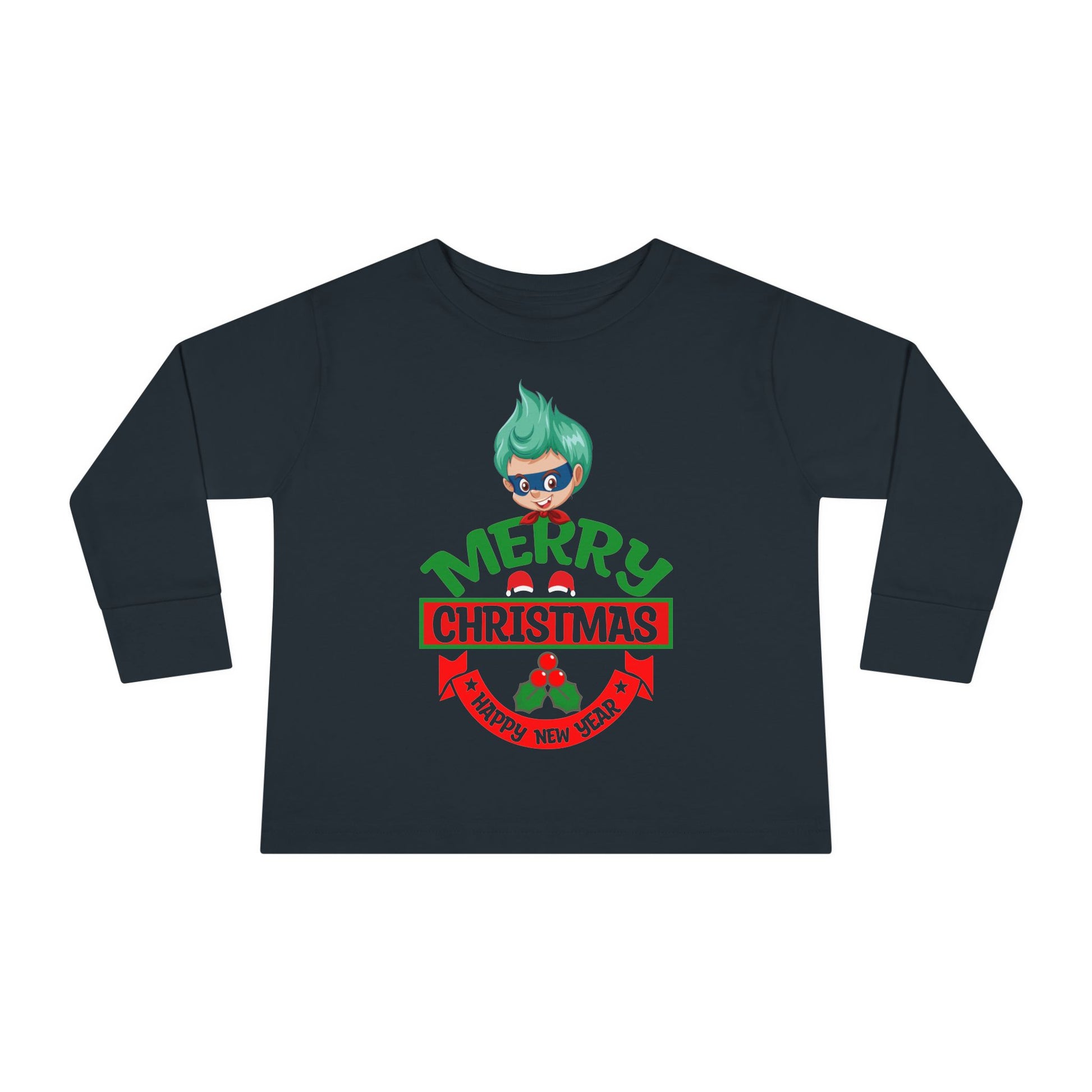 Toddler Long Sleeve Tee - Merry chridtmas from super kiddo - [[{"value":"Wonderwear Kid"}]]