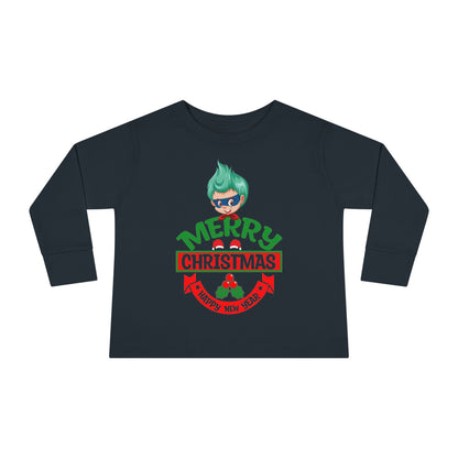 Toddler Long Sleeve Tee - Merry chridtmas from super kiddo - [[{"value":"Wonderwear Kid"}]]