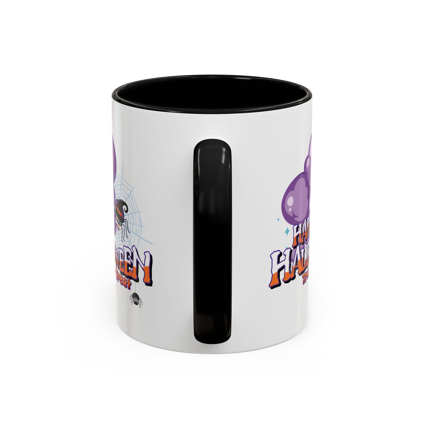 Accent Coffee Mug - Happy holloween - spider kiddo
