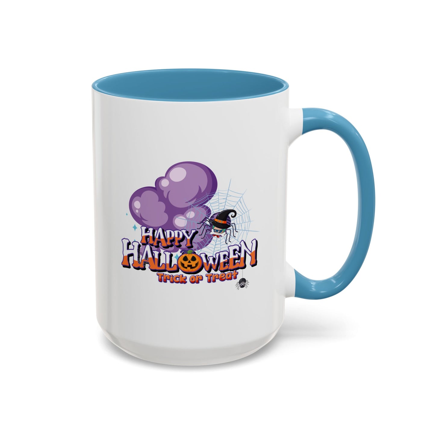 Accent Coffee Mug - Happy holloween - spider kiddo