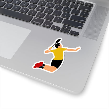 Kiss-Cut Stickers - Badminton Printify