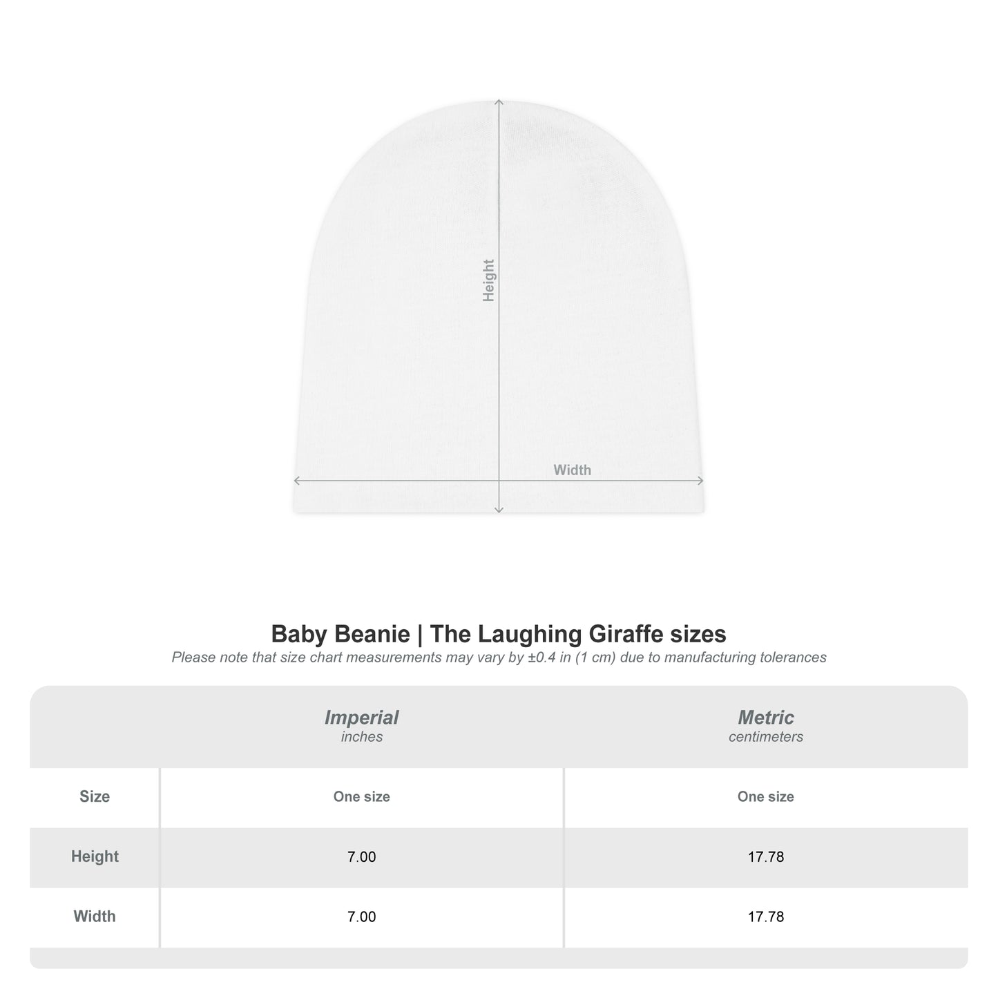 Baby Beanie (AOP) - Valentines - Super kiddo on top of heart - [[{"value":"Wonderwear Kid"}]]