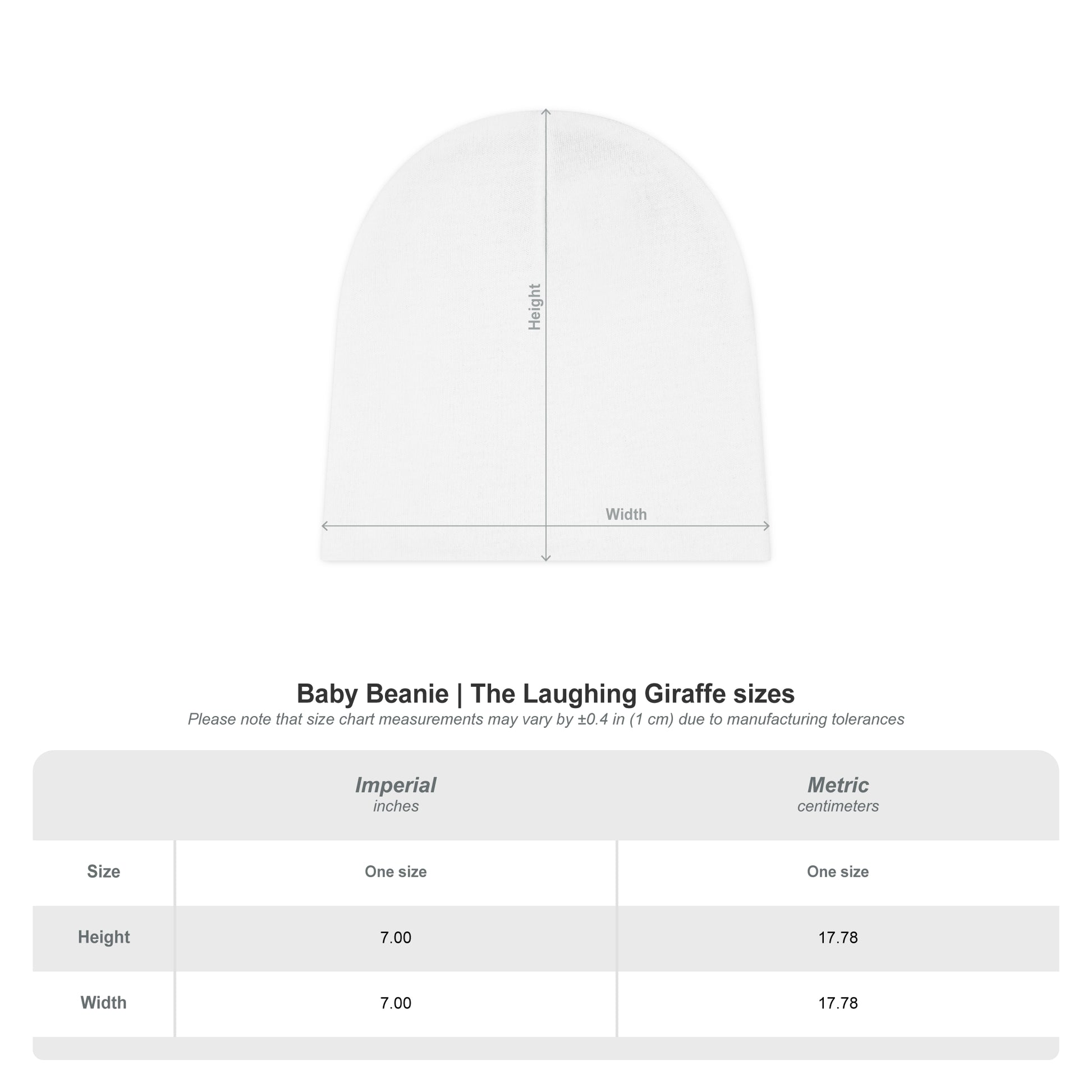 Baby Beanie (AOP) - Valentines - Super kiddo on top of heart - [[{"value":"Wonderwear Kid"}]]