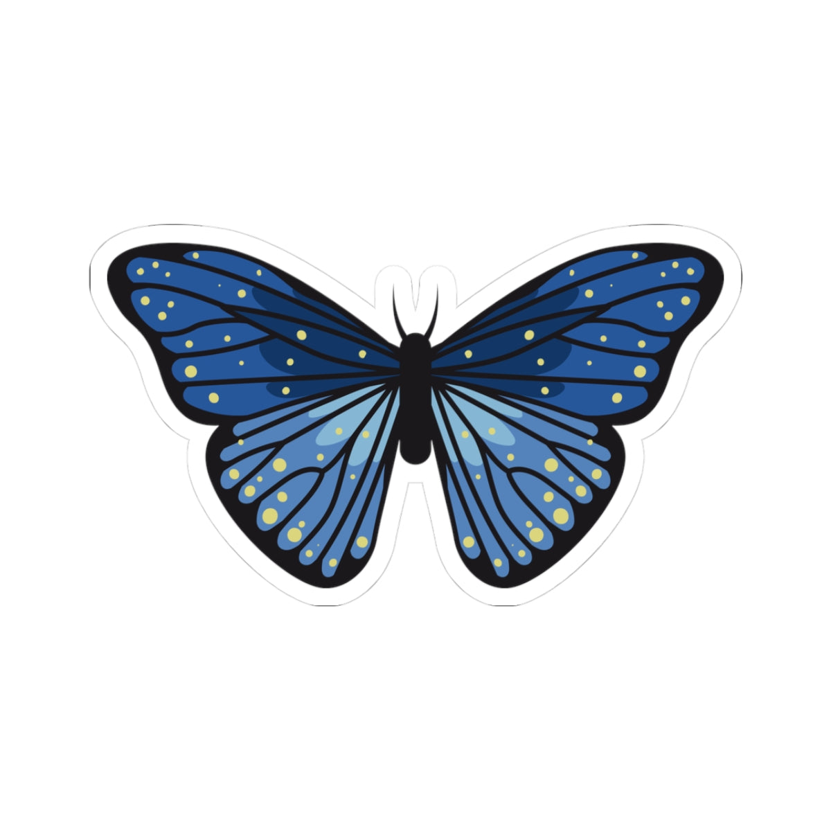 Kiss-Cut Stickers - Blue butterfly