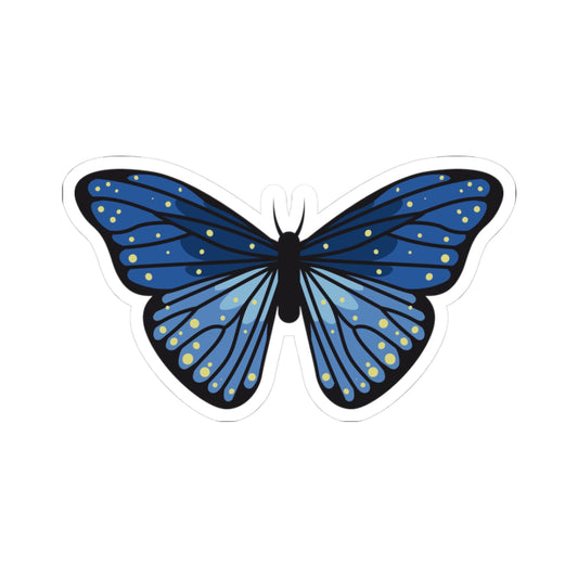 Kiss-Cut Stickers - Blue butterfly