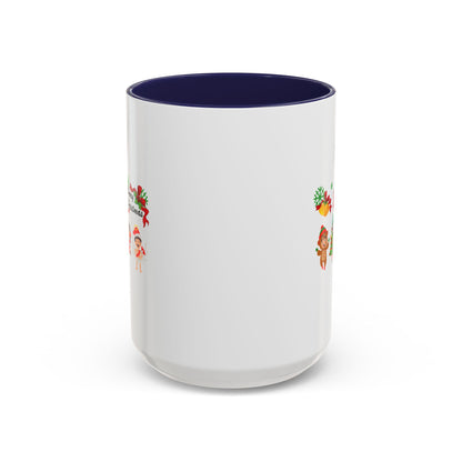 Accent Coffee Mug - Merry christmas from super kid - [[{"value":"Wonderwear Kid"}]]