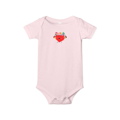 Infant Jersey One Piece - Valentines -  Super kiddo with friends - [[{"value":"Wonderwear Kid"}]]