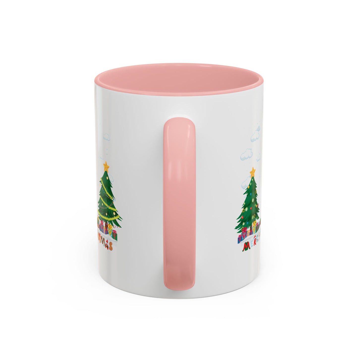 Accent Coffee Mug - Christmas and snowing