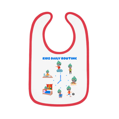 Baby Bib - Super kiddo daily routine - [[{"value":"Wonderwear Kid"}]]