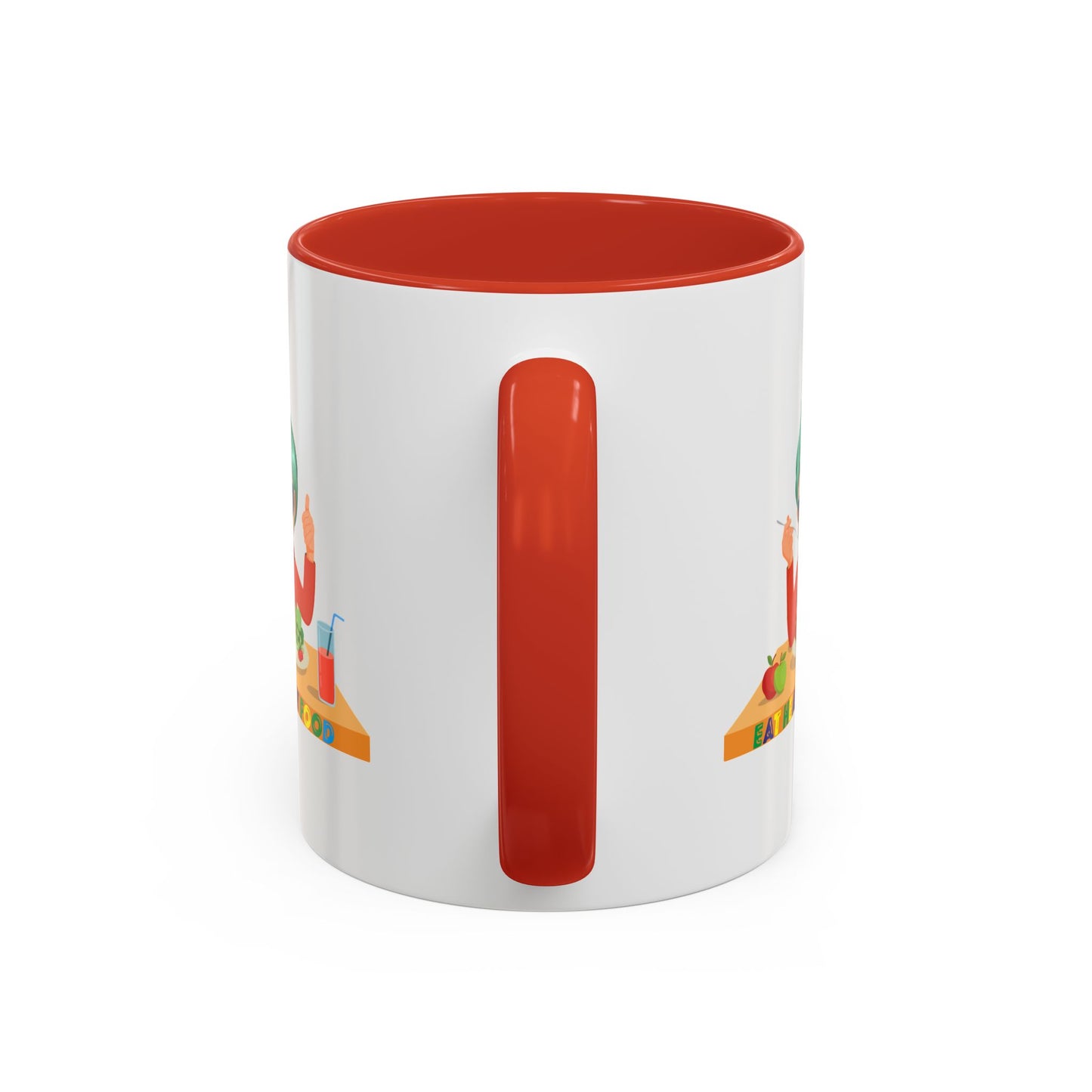 Accent Coffee Mug - Super kiddo eating healthy breafast
