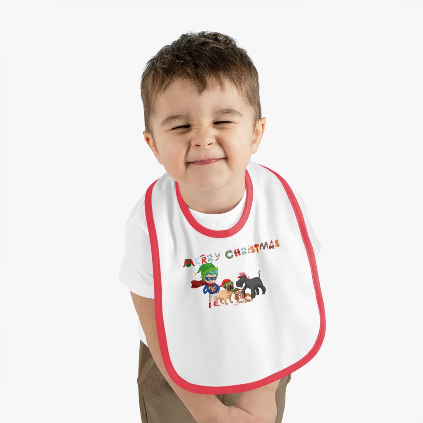 Baby Bib - Super kiddo woith pet friends
