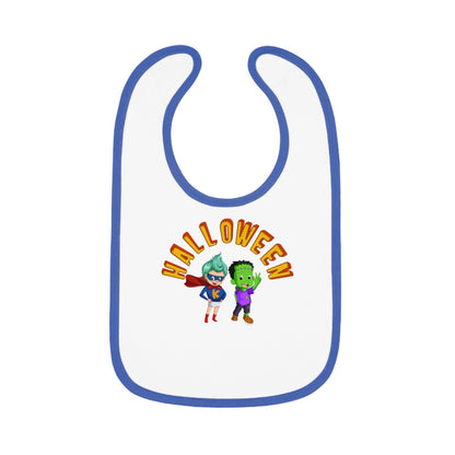 Baby Bib - Holloween with super kiddo Printify