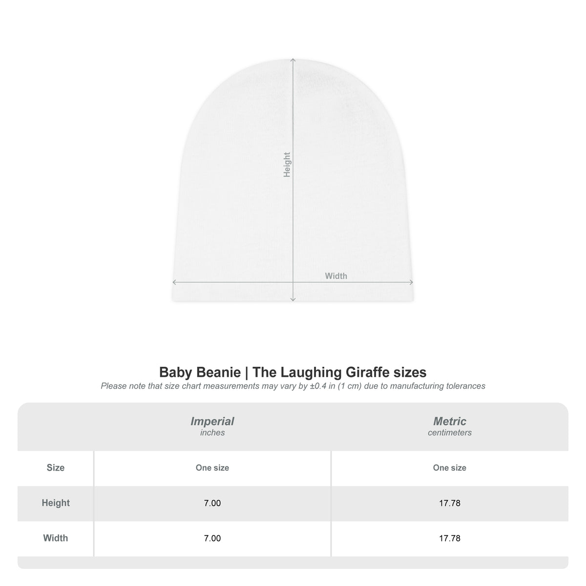 Baby Beanie (AOP) - Valentines - We love you - [[{"value":"Wonderwear Kid"}]]