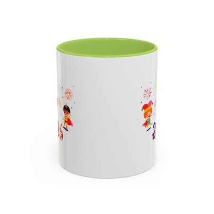 Accent Coffee Mug - Super kiddo and other hero - [[{"value":"Wonderwear Kid"}]]