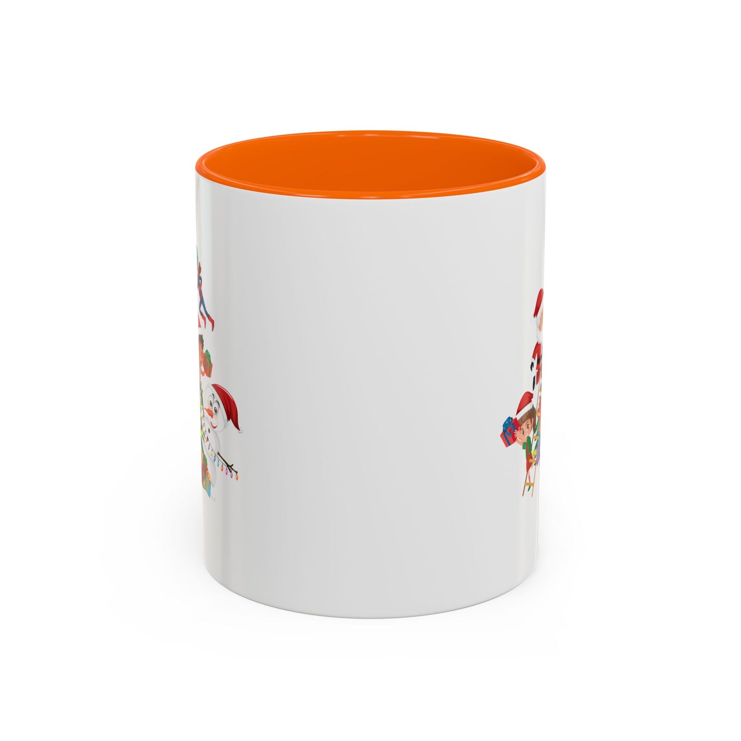 Accent Coffee Mug - Super kiddo making christmas tree