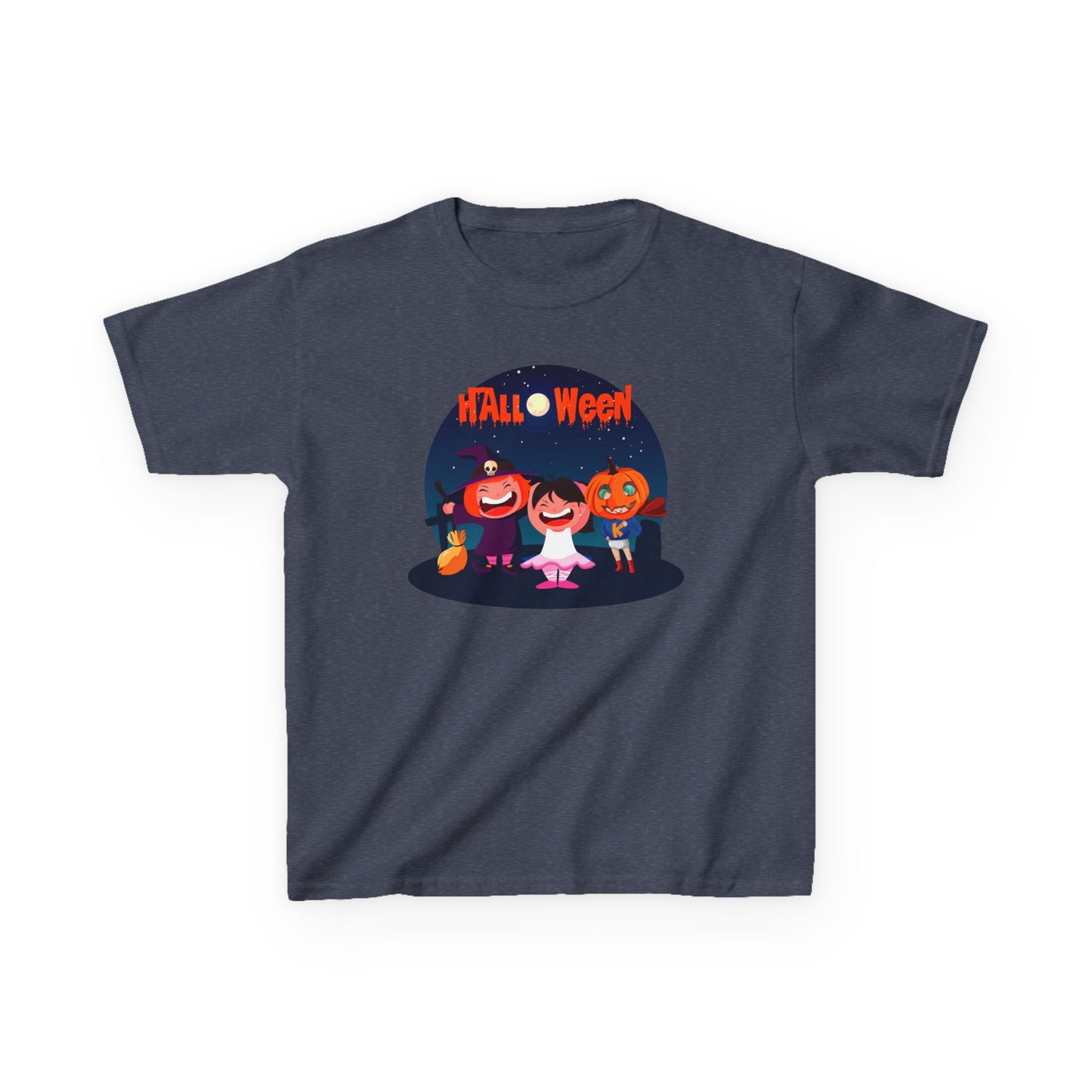 Kids Heavy Cotton™ Tee - Super kiddo wearing pumpkin - [[{"value":"Wonderwear Kid"}]]