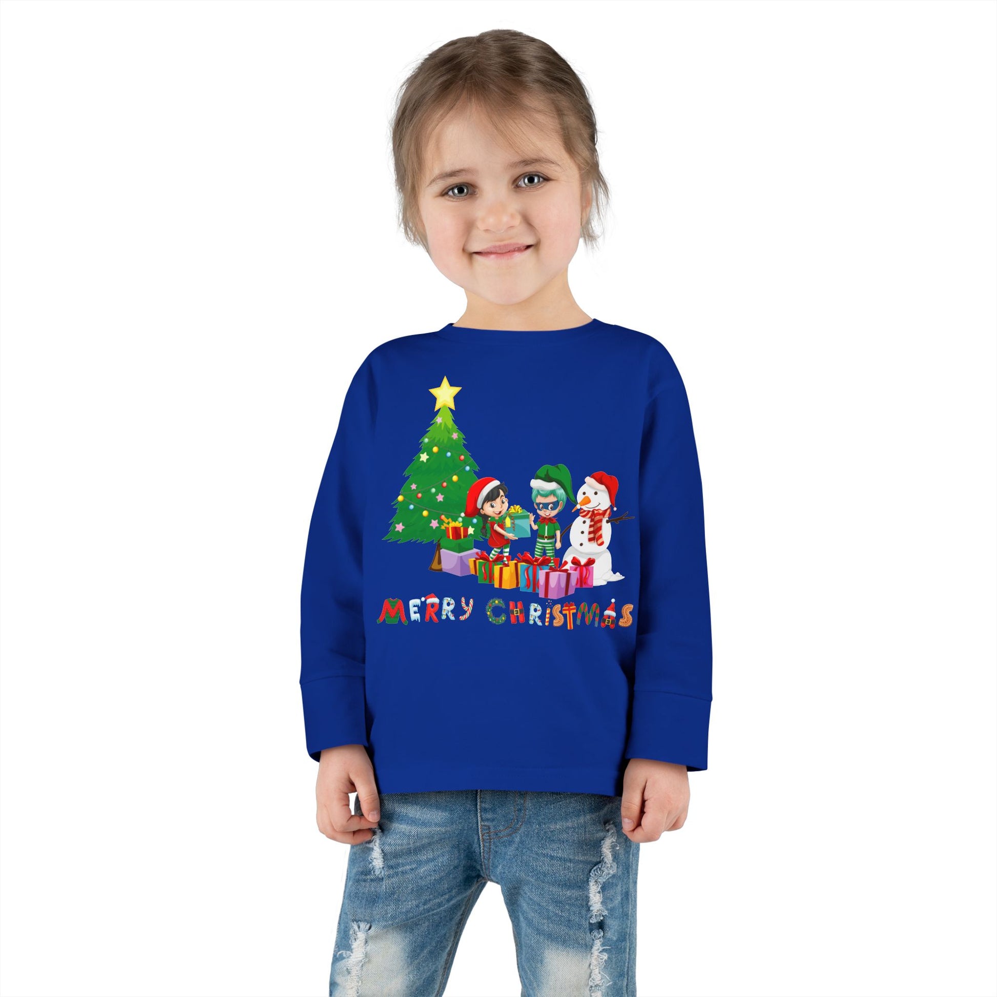 Toddler Long Sleeve Tee - Super kiddo preparing gifts - [[{"value":"Wonderwear Kid"}]]