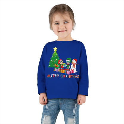 Toddler Long Sleeve Tee - Super kiddo preparing gifts - [[{"value":"Wonderwear Kid"}]]