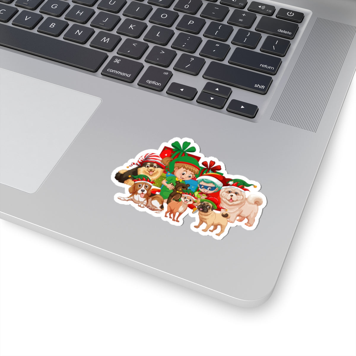 Kiss-Cut Stickers - Christmas with super kiddo pet friends without text - [[{"value":"Wonderwear Kid"}]]