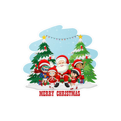 Christmas Kiss-Cut Vinyl Decals – Super kiddo with santa claus Merry christmas - [[{"value":"Wonderwear Kid"}]]