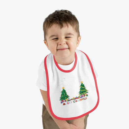 Baby Bib - Christmas and snowing - [[{"value":"Wonderwear Kid"}]]