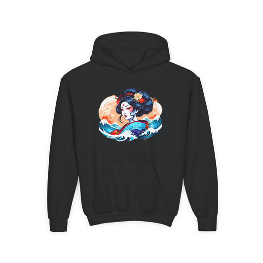 Kids Japanese Beauty Hoodie Printify