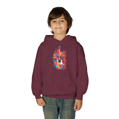 Kids Colorful Guitar Hoodie Printify