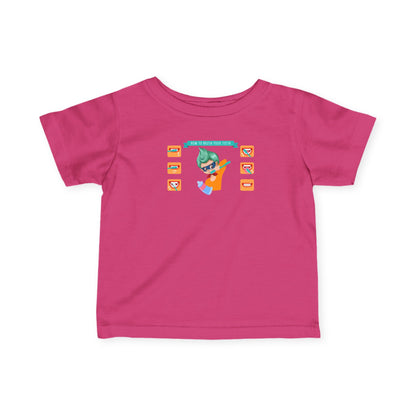 Infant Fine Jersey Tee - Super kiddo how to brush teeth - [[{"value":"Wonderwear Kid"}]]