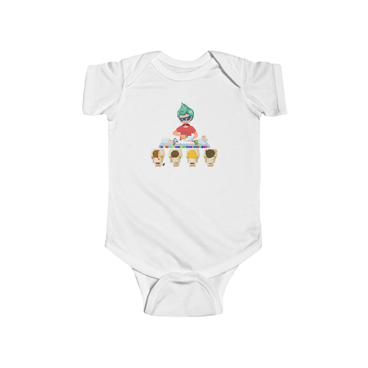Infant Bodysuit - Little kiddo teaching to wash dishes