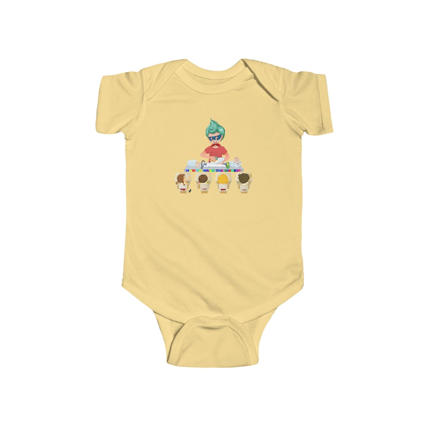 Infant Bodysuit - Little kiddo teaching to wash dishes