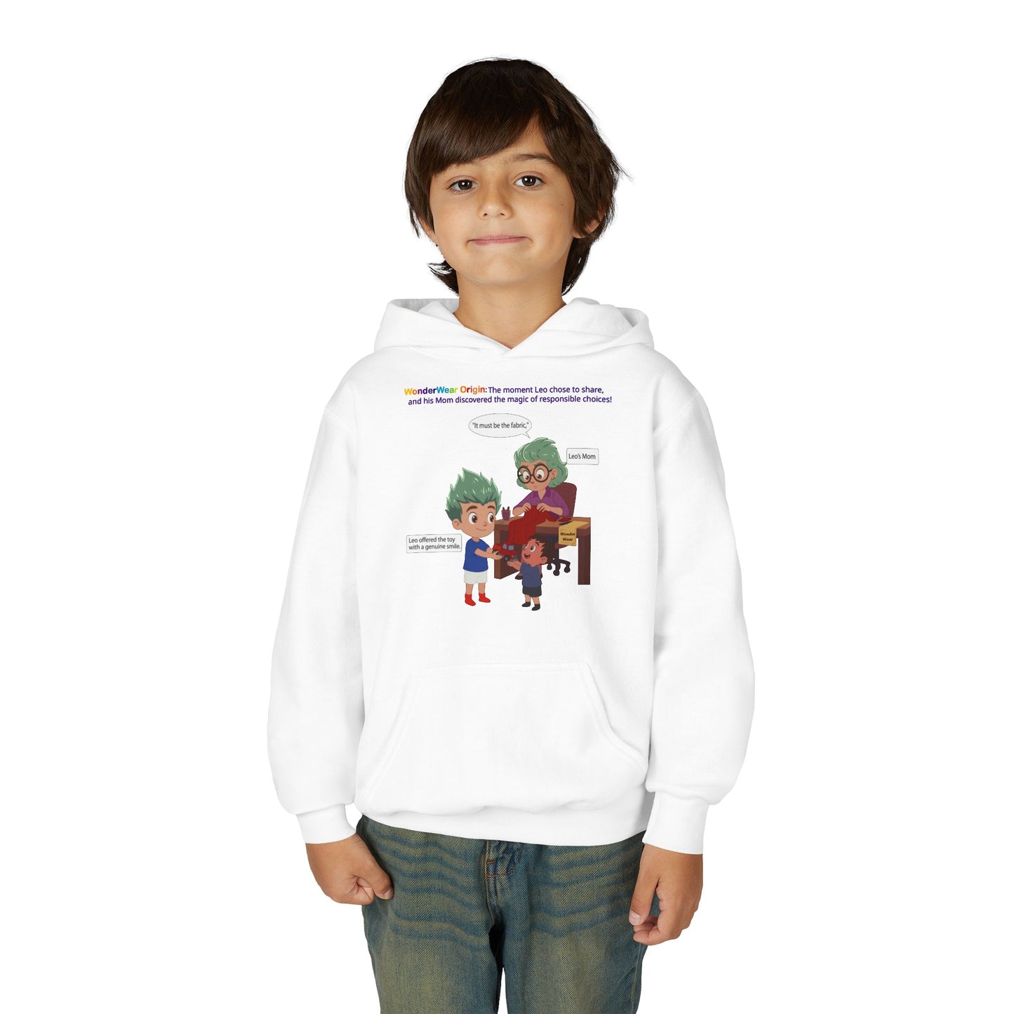 Youth Heavy Blend Hooded Sweatshirt - WonderWear Origin