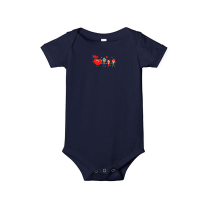 Infant Jersey One Piece - Valentines - Holding hands - [[{"value":"Wonderwear Kid"}]]