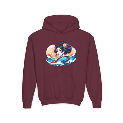 Kids Japanese Beauty Hoodie Printify