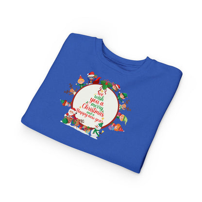 Toddler Sweatshirt - We Wish You a Merry Christmas - [[{"value":"Wonderwear Kid"}]]