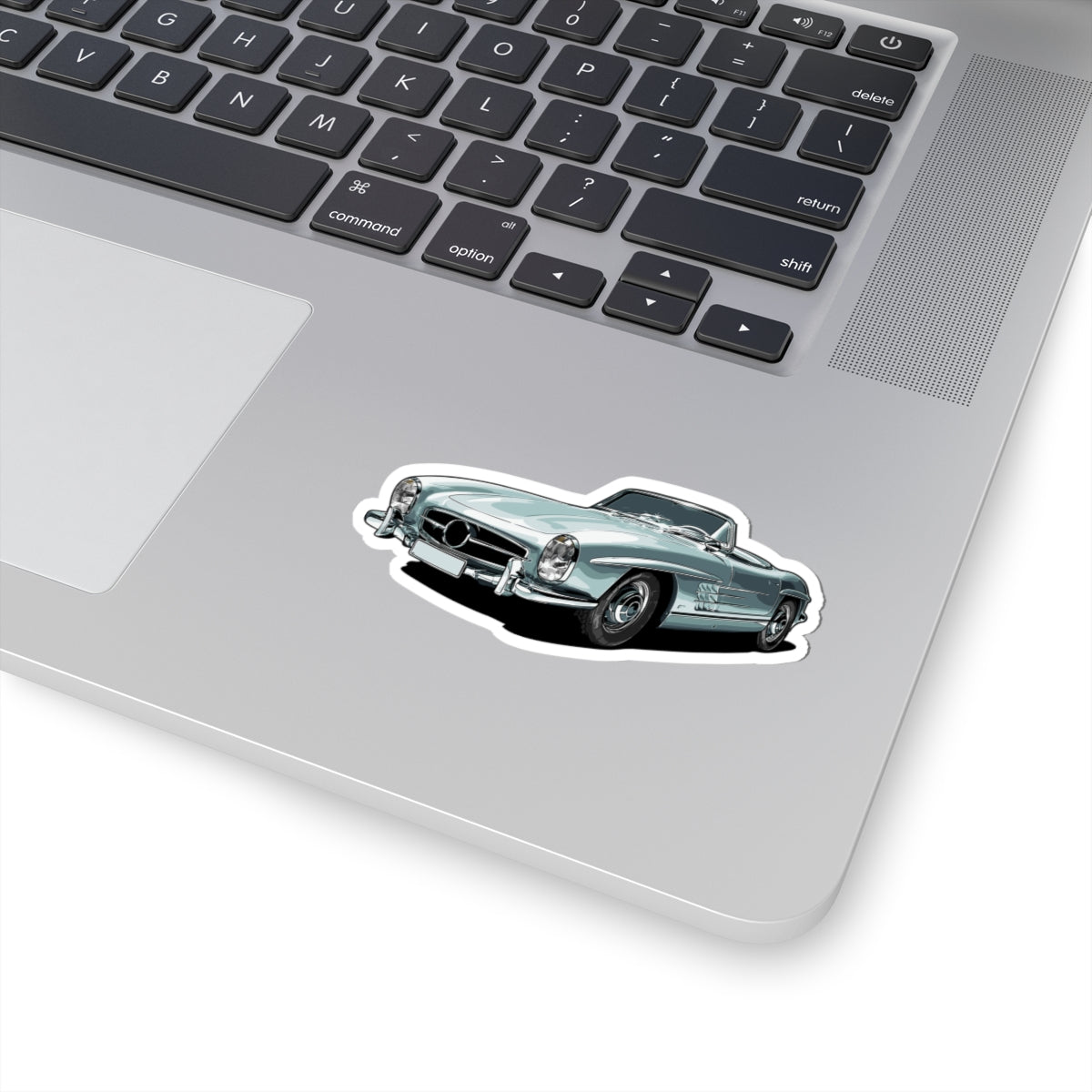 Kiss-Cut Stickers - Gray sports car