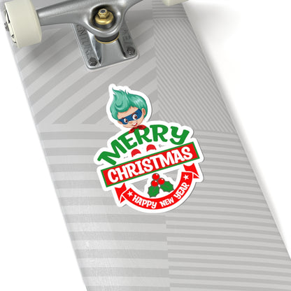 Kiss-Cut Stickers - Merry chridtmas from super kiddo - [[{"value":"Wonderwear Kid"}]]