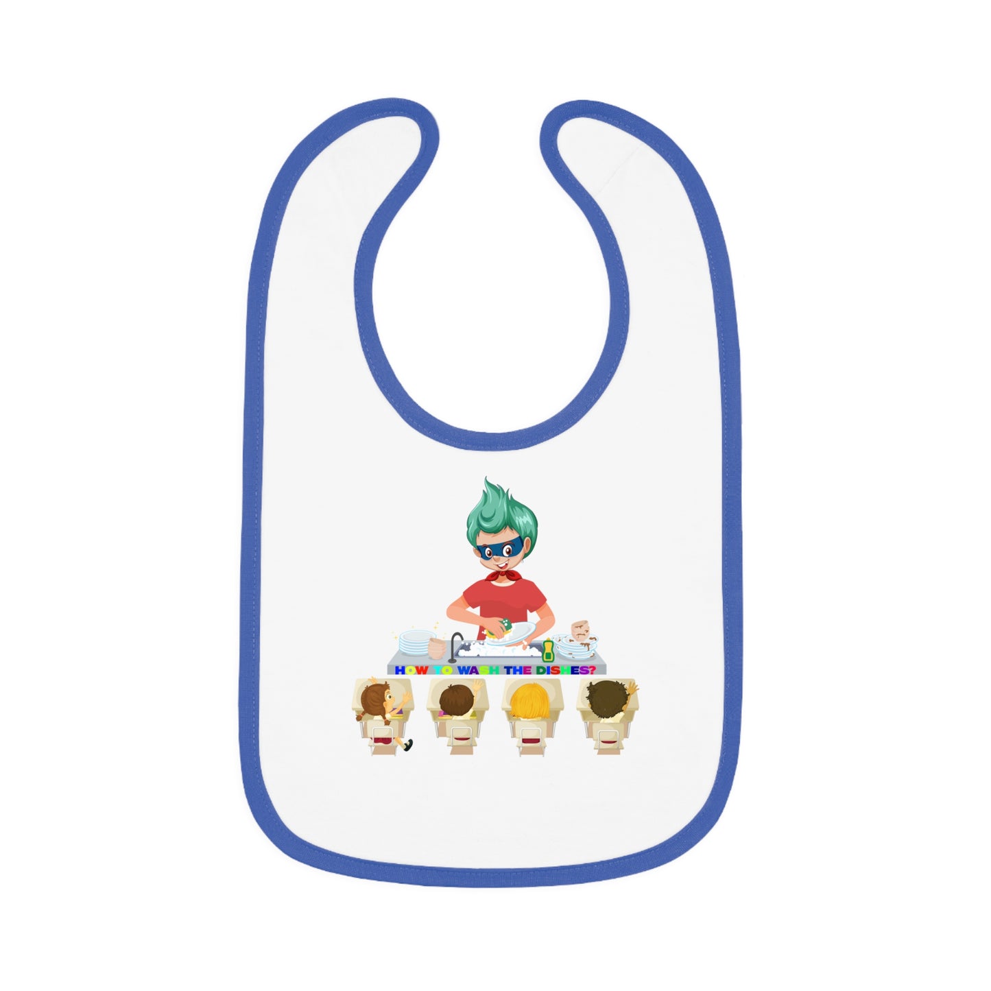 Baby Bib - Little kiddo teaching to wash dishes