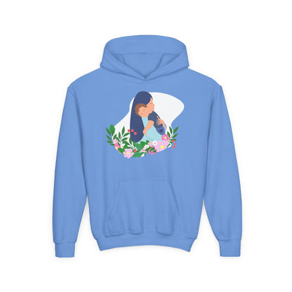 Youth Heavy Blend Hooded Sweatshirt - Mothers love Printify