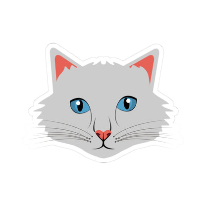 Kiss-Cut Vinyl Decals - Silver head Printify