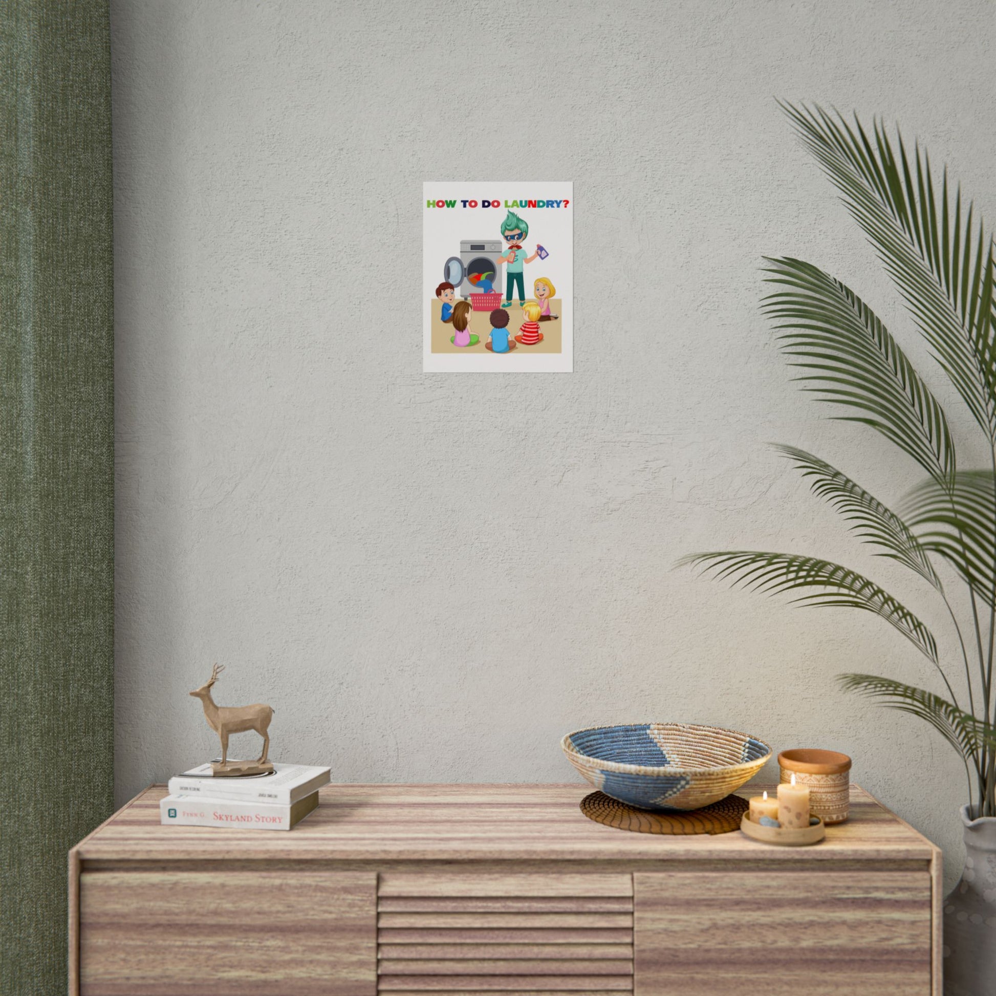 Rolled Posters - super kiddo teaching laundry - [[{"value":"Wonderwear Kid"}]]