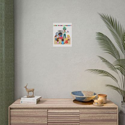 Rolled Posters - super kiddo teaching laundry - [[{"value":"Wonderwear Kid"}]]
