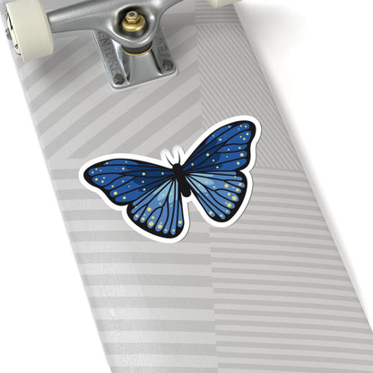 Kiss-Cut Stickers - Blue butterfly Printify