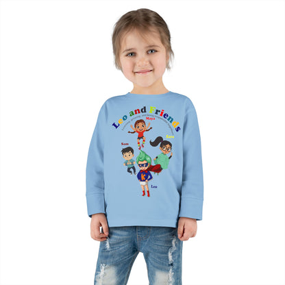 Toddler Long Sleeve Tee - Leo & Friends - Learning and growing - [[{"value":"Wonderwear Kid"}]]