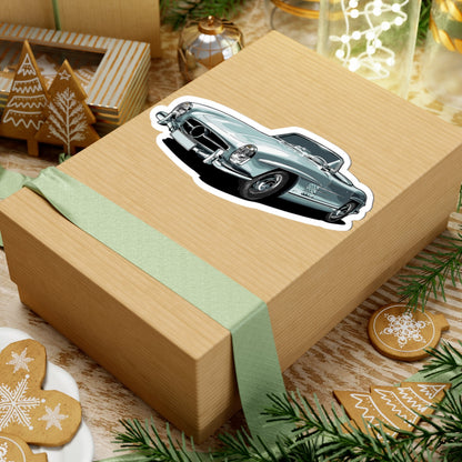 Kiss-Cut Stickers - Gray Sports Car Printify